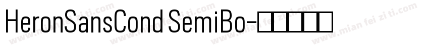 HeronSansCond SemiBo字体转换